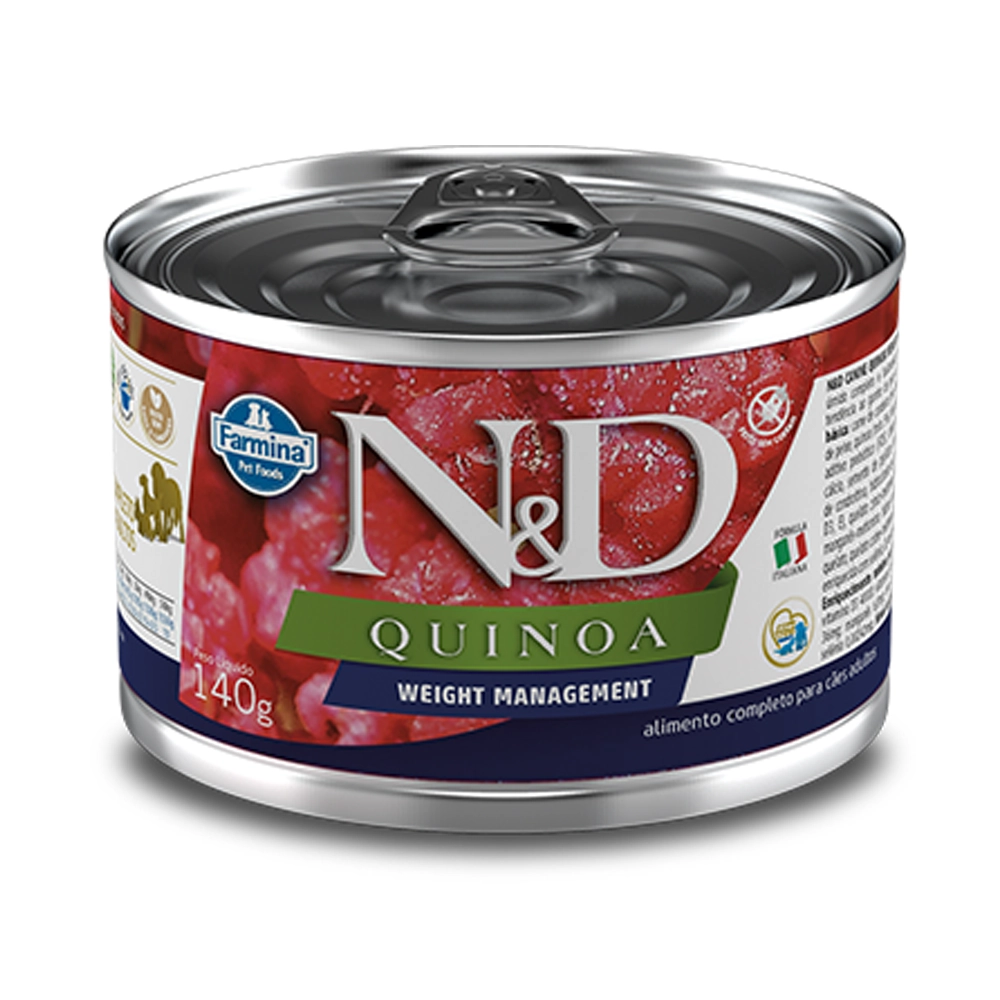 Alimento Úmido N&ampD Cães Quinoa Weight Management 140g