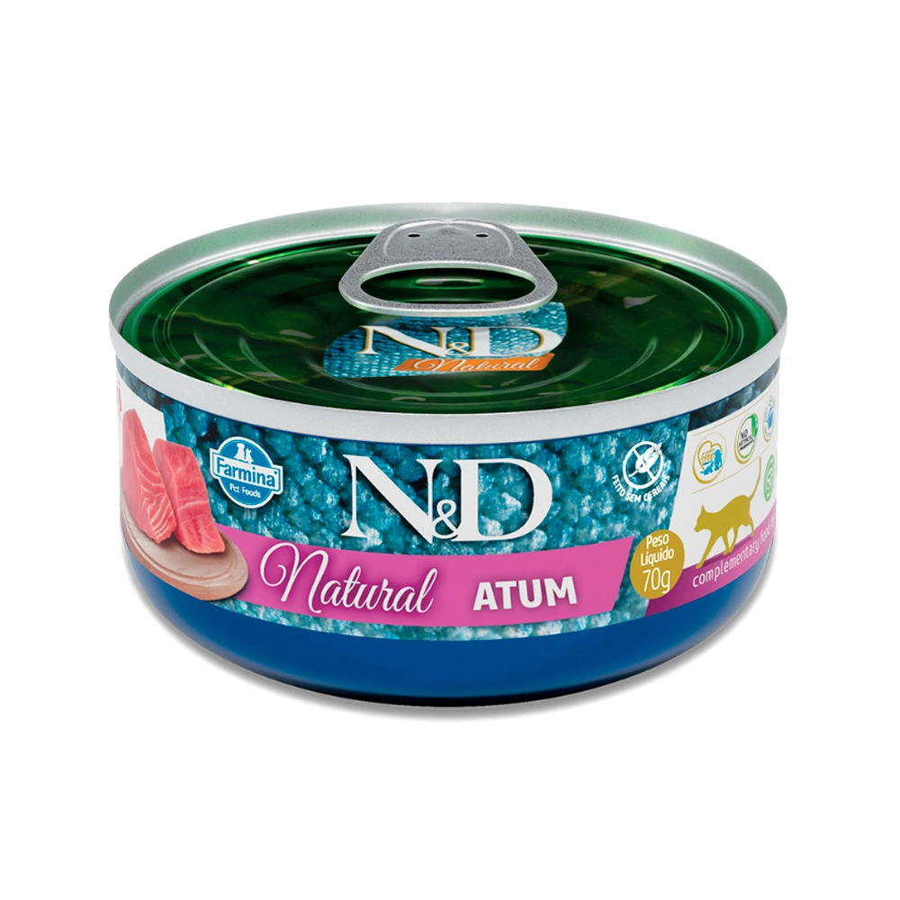 Feline Wet Natural Atum N D Embalagem 80 G