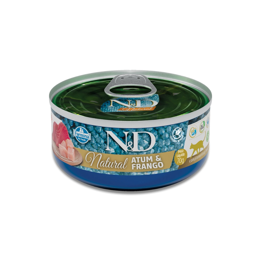 Nd Feline Wet Natural Atum E Frango 0,07g