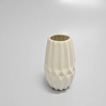 Vaso Ceramico 8,6x10,6cm Branco Ref.gf2618