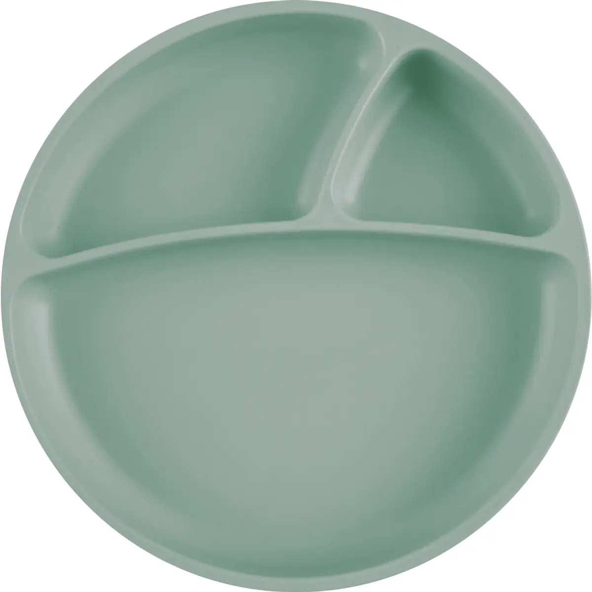 Prato Infantil Divisórias Silicone Portions River Green - Minikoioi