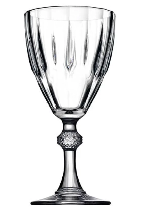 Taca Vinho Diamante Vidro 190ml 467424 Ndi