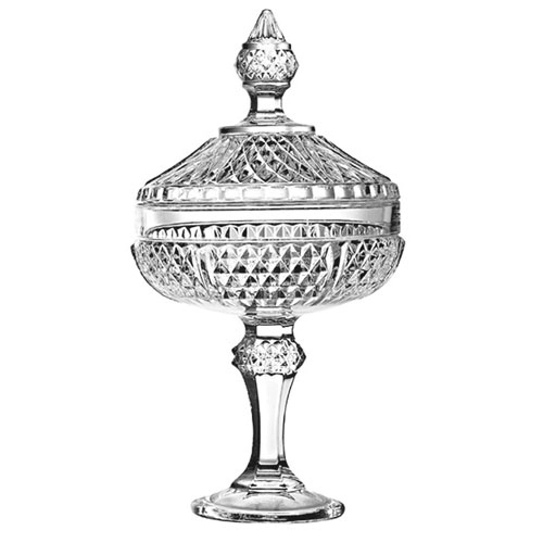 Bomboniere Pasabahce 30,5cm Vidro Diamond