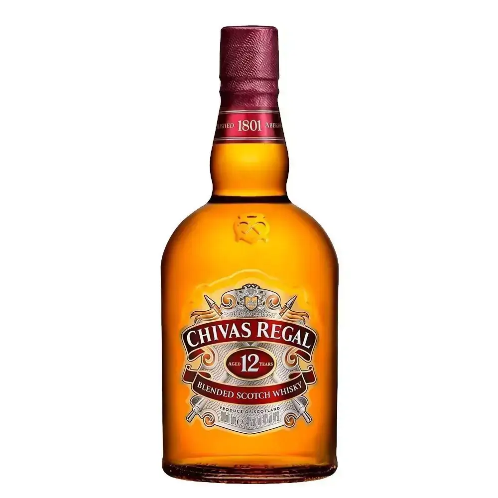 Whisky Chivas Regal 12 anos, 750 ml, Dourado