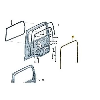 Canaleta Vidro Porta - MAXI PARTS 23B837439