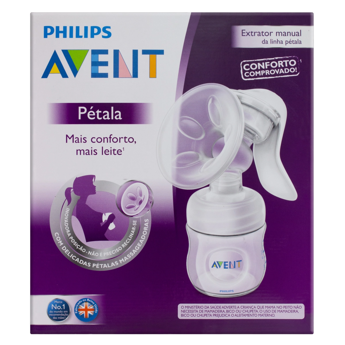 Extrator De Leite Manual Philips Avent Pétala