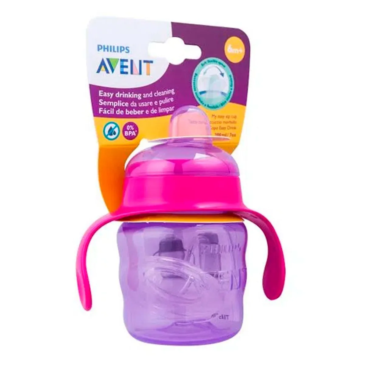 Copo De Transição Phillips Avent Rosa 200ml