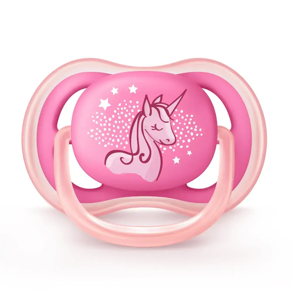 Chupeta Ultra Air - Rosa Single - Unicórnio - 6 a 18 Meses - Philips Avent