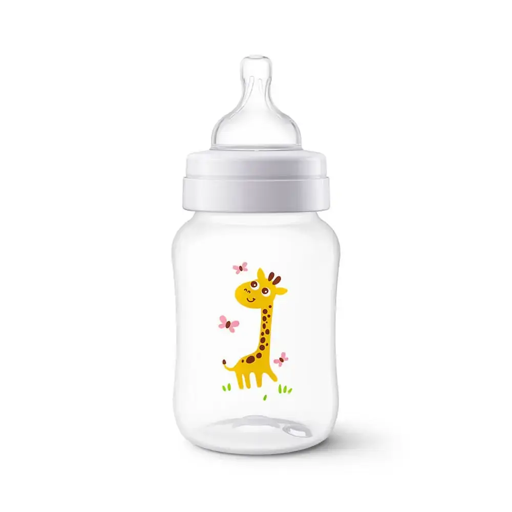 Mamadeira Philips Avent Anti-Colic Clássica Girafa 260ml - ÚNICO - TRANSPARENTE