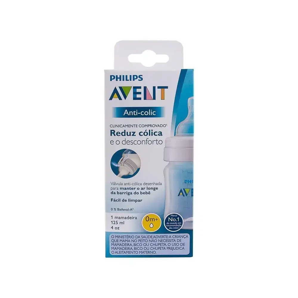 Mamadeira 125ml Philips Avent - SCF810/17 - Transparente