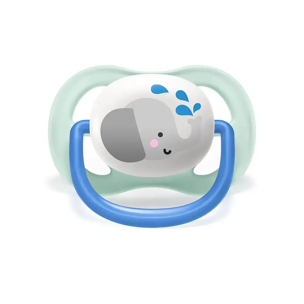 Chupeta Ultra Air Animais 0 6m Elefante Azul Avent