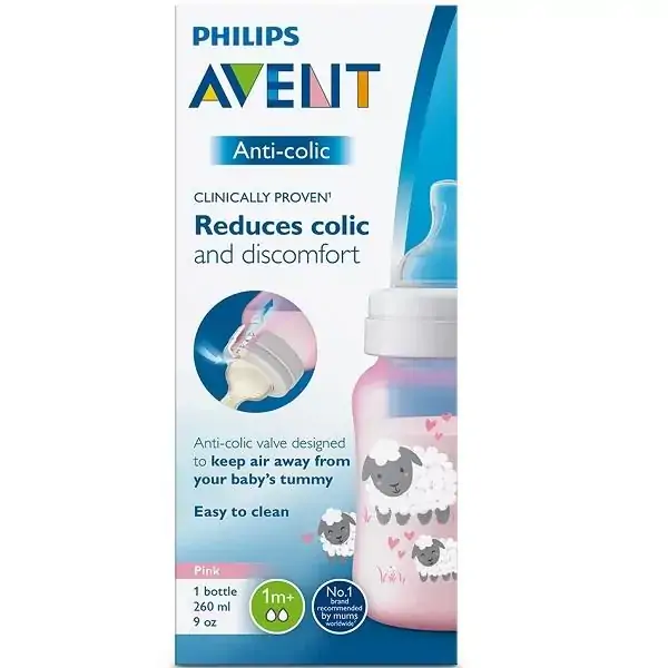 Mamadeira Anticólica Clássica Elefante Avent Philips 260ml