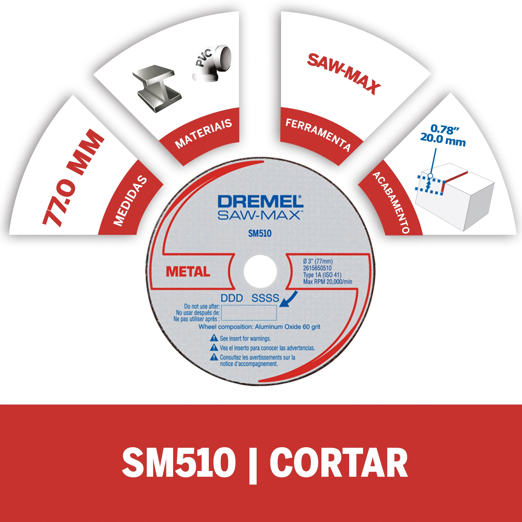 Dremel Disco Saw-Max Metal (Modelo DSM510)