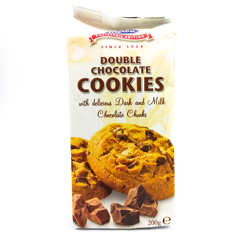 BISC MERBA COOKIE DOUBLE CHOC 200G