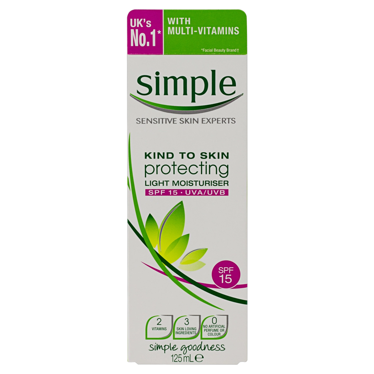 Hidratante Facial Fps 15 Simple Caixa 125ml
