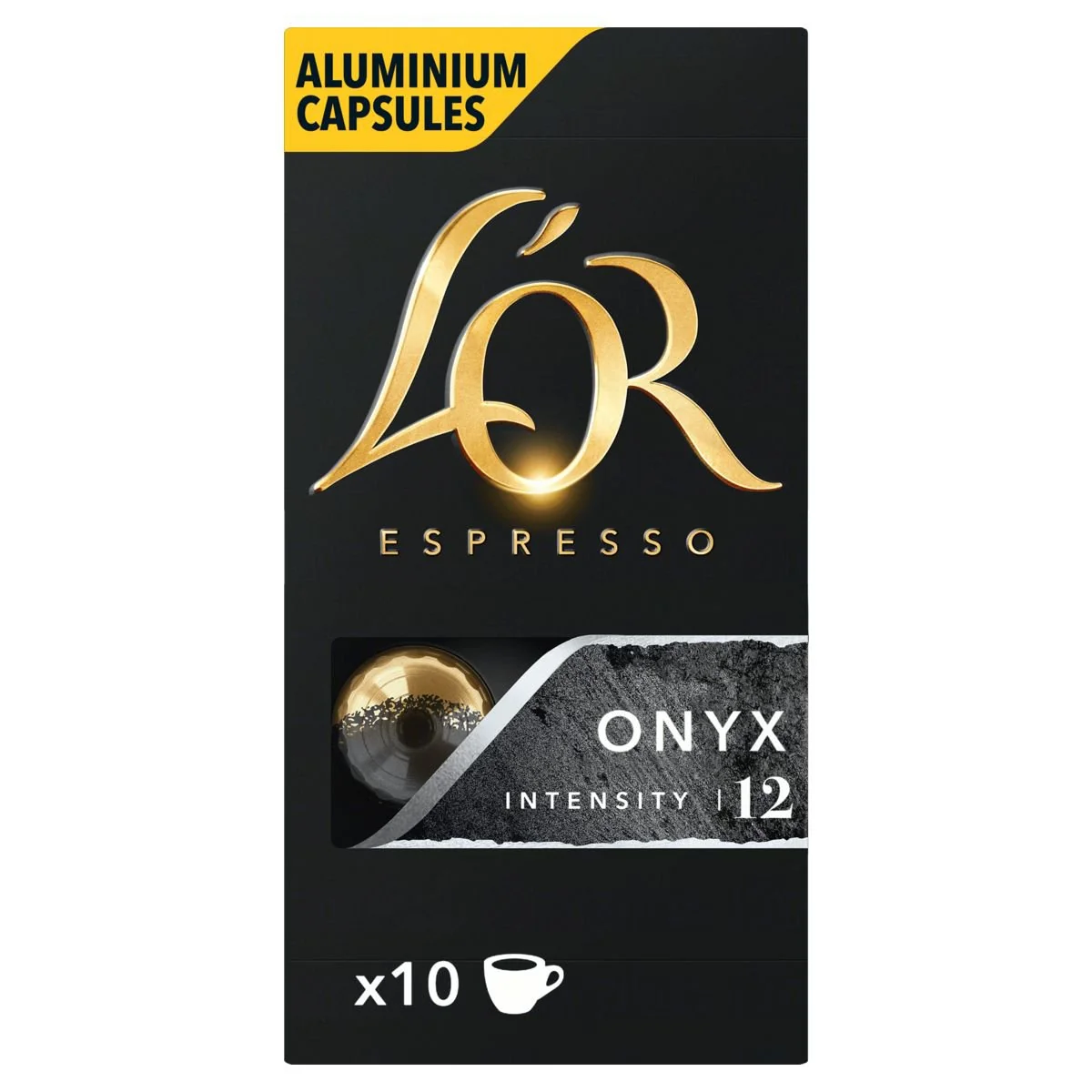 Café em Cápsula Espresso Onyx L'or Caixa 52g 10 Unidades