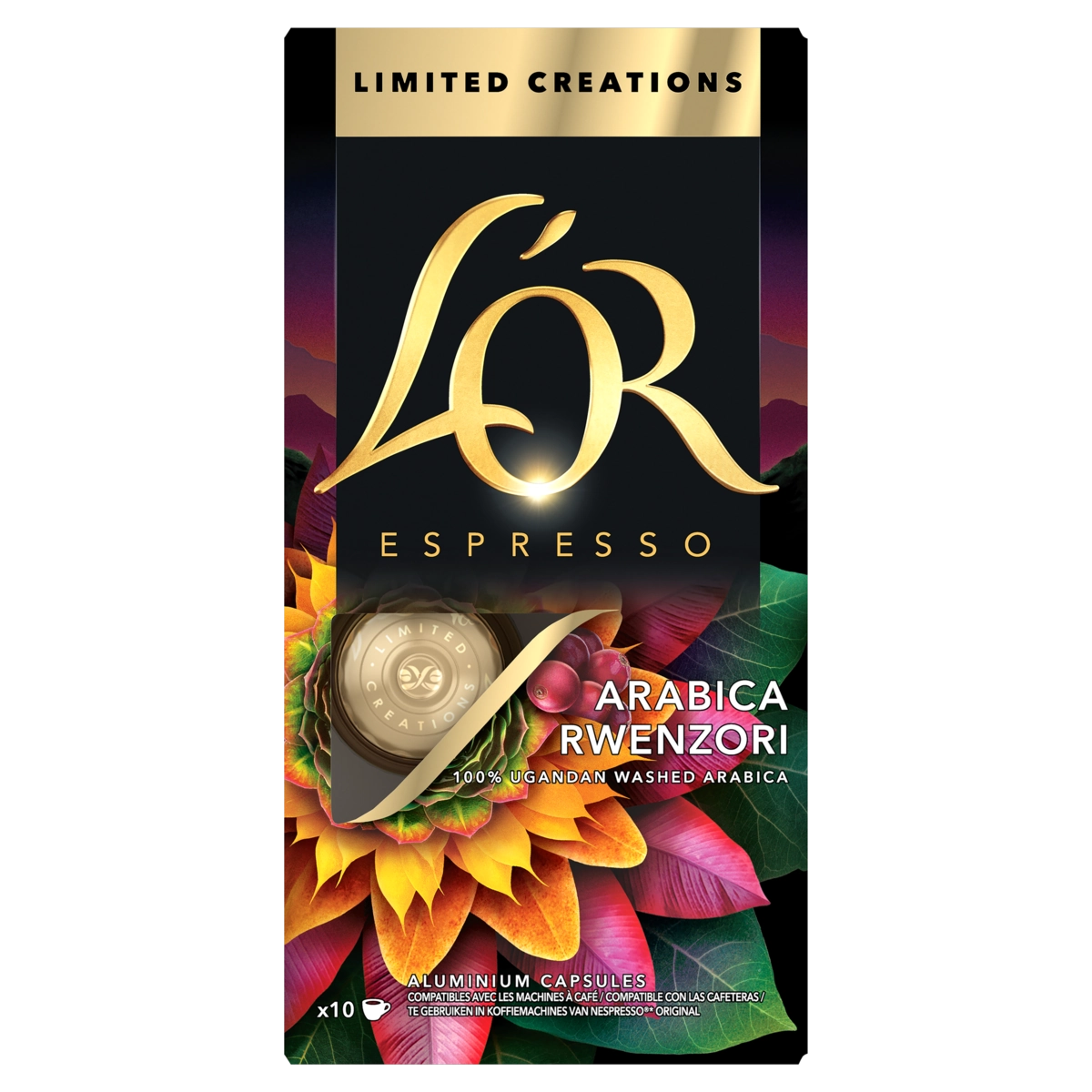 Café em Cápsula Torrado e Moído Espresso Costa Rica L'or Caixa 52g 10 Unidades
