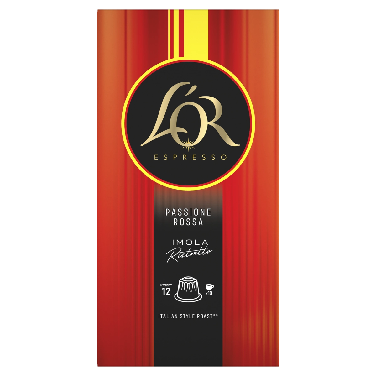 Café Em Cápsula Torrado E Moído Ristretto Espresso Imola Lor Passione Rossa Caixa 52g 10 Unidades