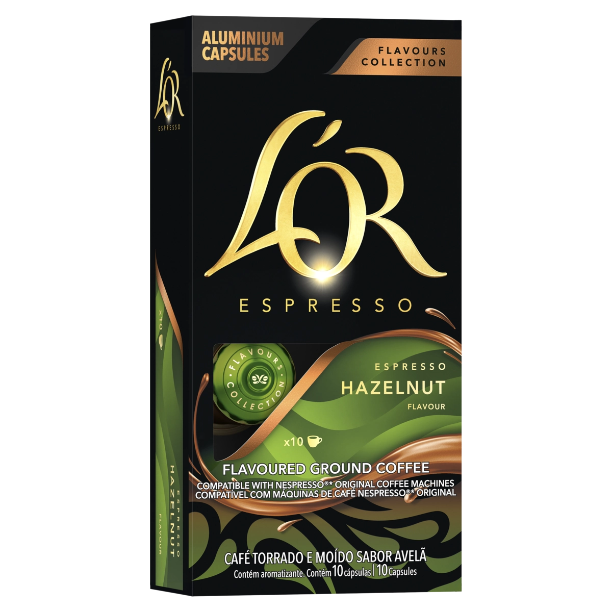 Café Em Cápsula Torrado E Moído Espresso Avelã Lor Flavours Collection Caixa 52g 10 Unidades
