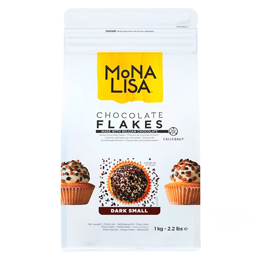 Choco Mona Lisa Flocos Split Amargo 1kg Chd Sp 4z4 Br3 Br U73 Callebaut