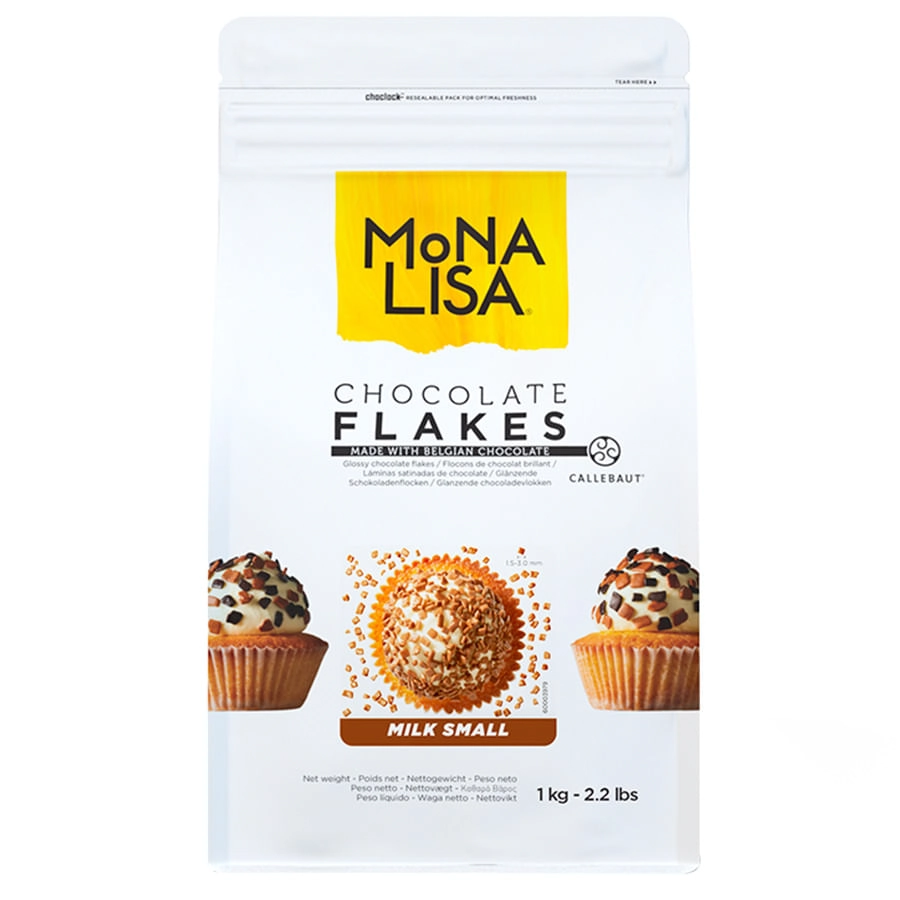 Choco Mona Lisa Flocos Split Ao Leite P 1kg Chm Sp 4z3 Br U73 Callebaut
