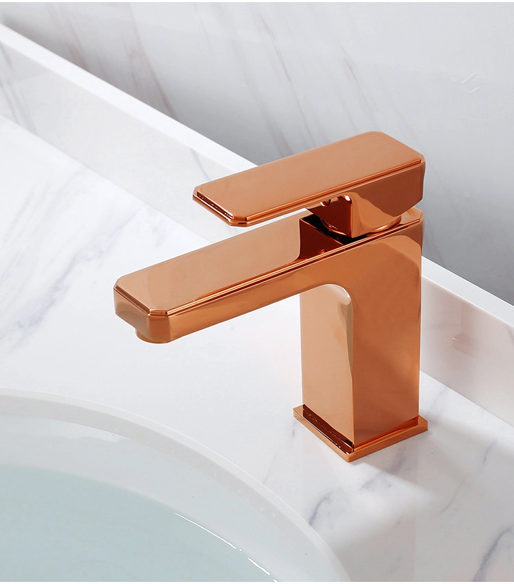 Torneira Monocomando Cascata Banheiro Baixa 7127 Rosa Gold