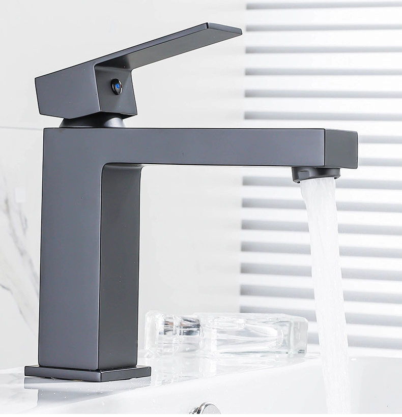Torneira Monocomando Cascata Banheiro Baixa 7127 Preta Fosco