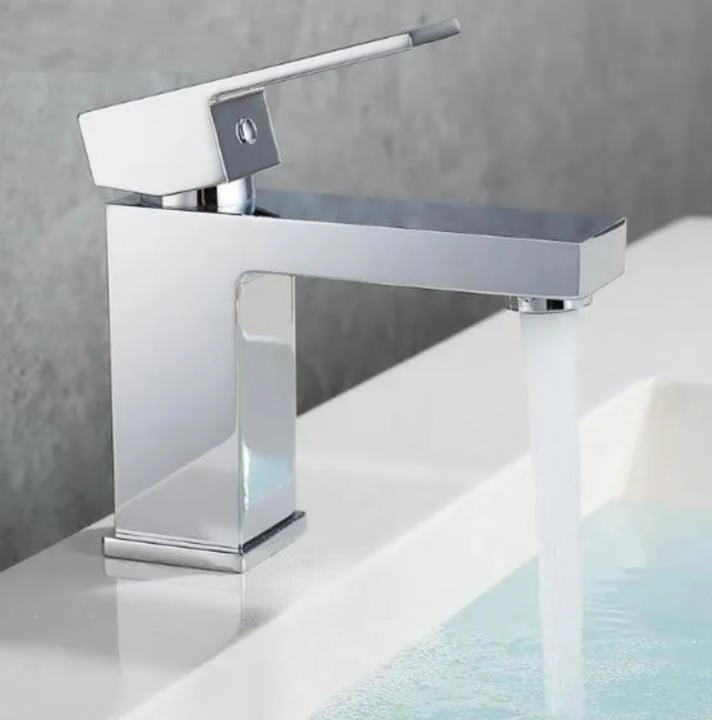 Torneira Monocomando Cascata Banheiro Baixa Luxo 7127 Prata