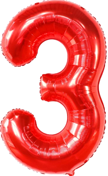Balao Num. 3 Vermelho 40