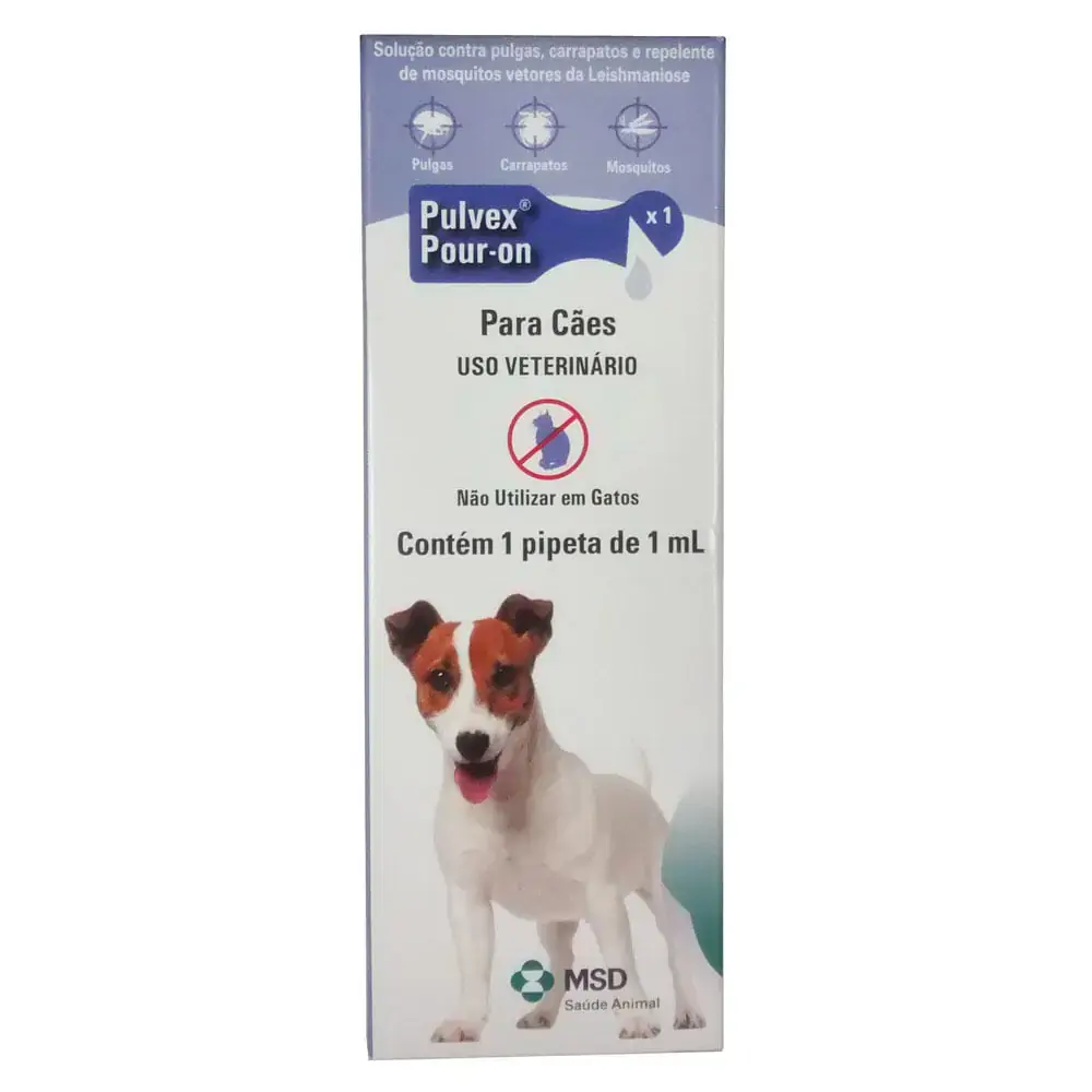 Pulvex Pour On para Cães MSD Saúde Animal
