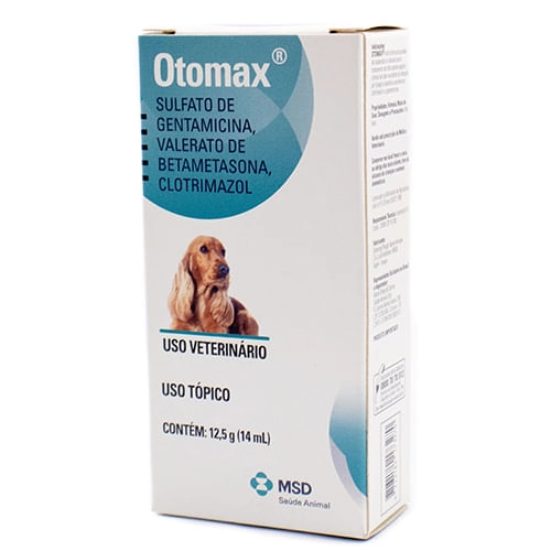 Otomax 12,5g MSD Saúde Animal Otomax 15g MSD Saúde Animal