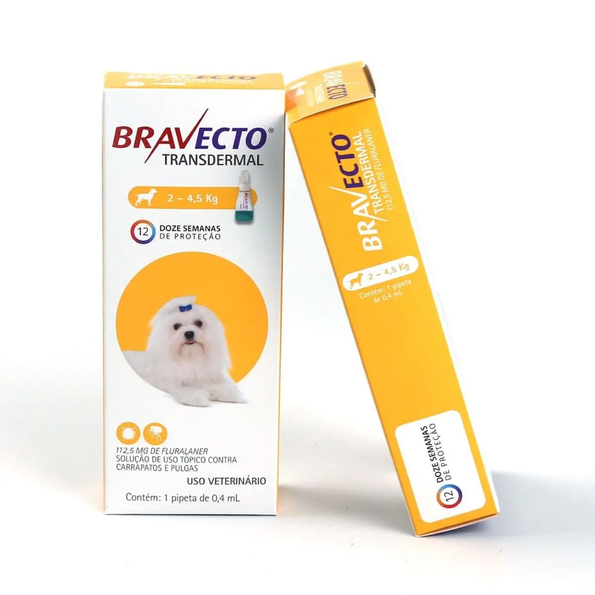 Antipulgas Bravecto Transdermal  112,5mg Cães 2 a 4,5kg