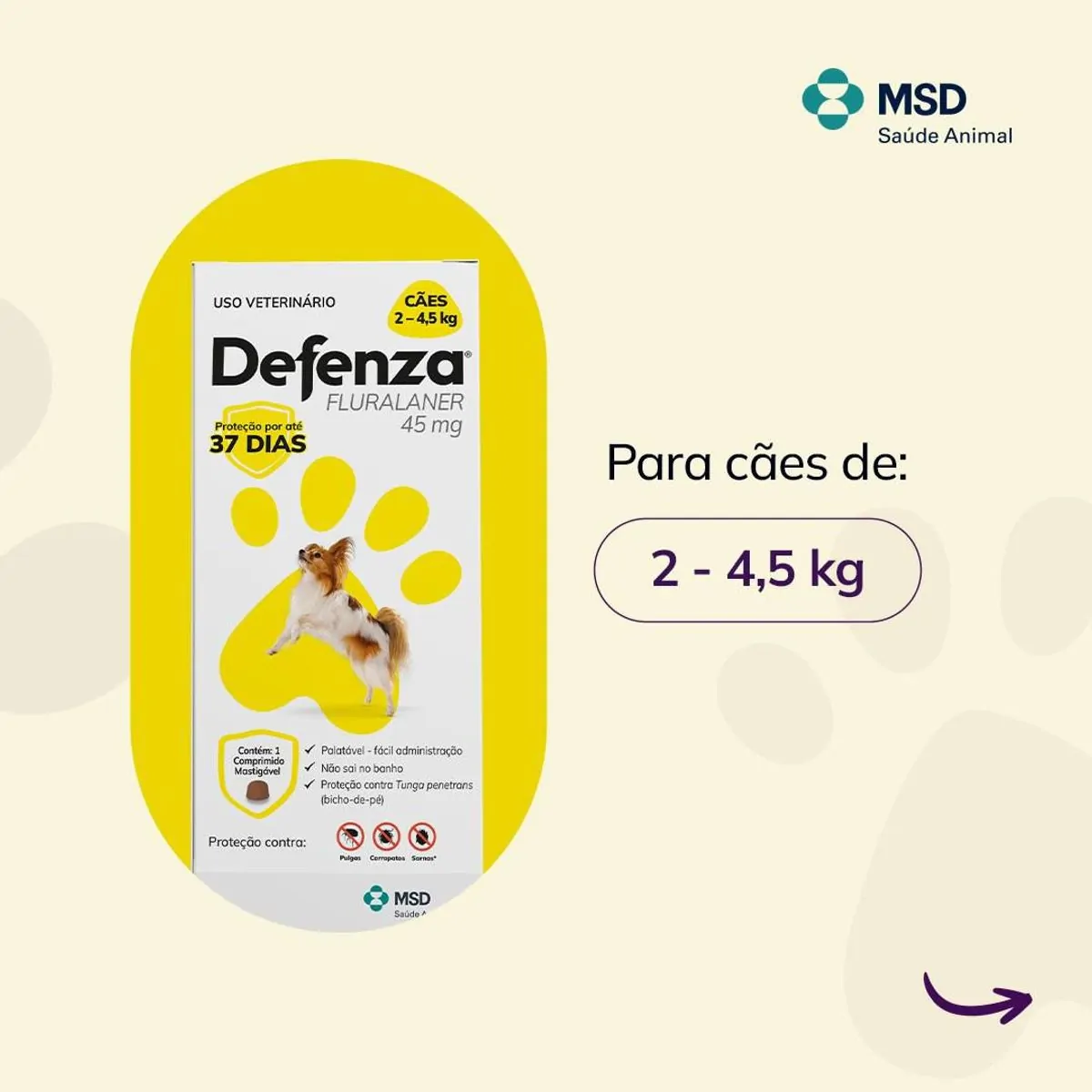Defenza 2 4,5kg 45mg C/1 Unid