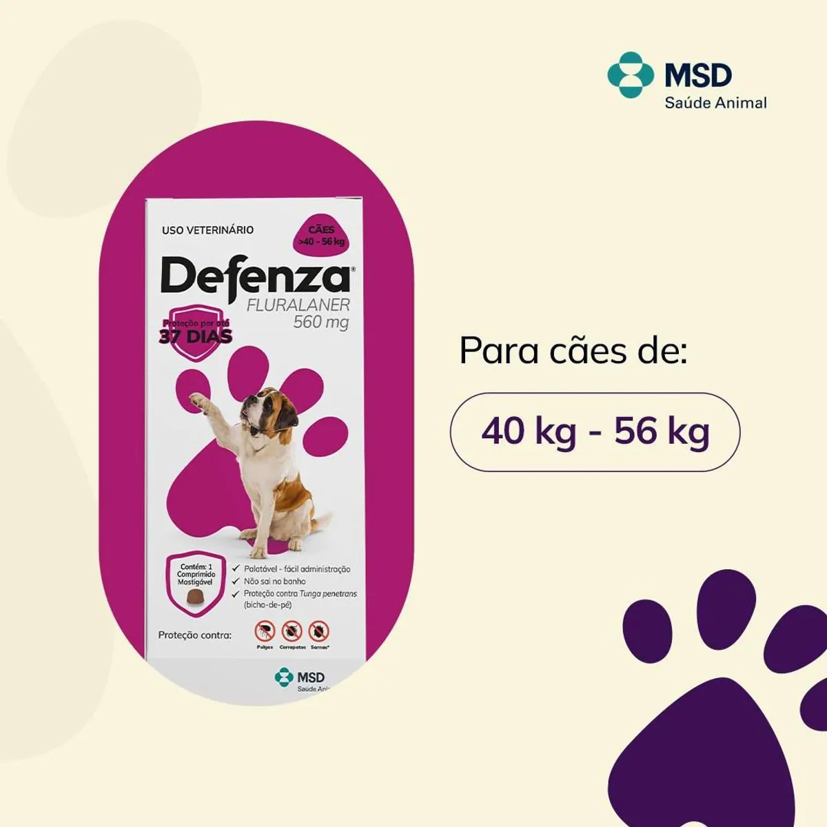 Defenza 40 56kg 560mg C/1 Unid