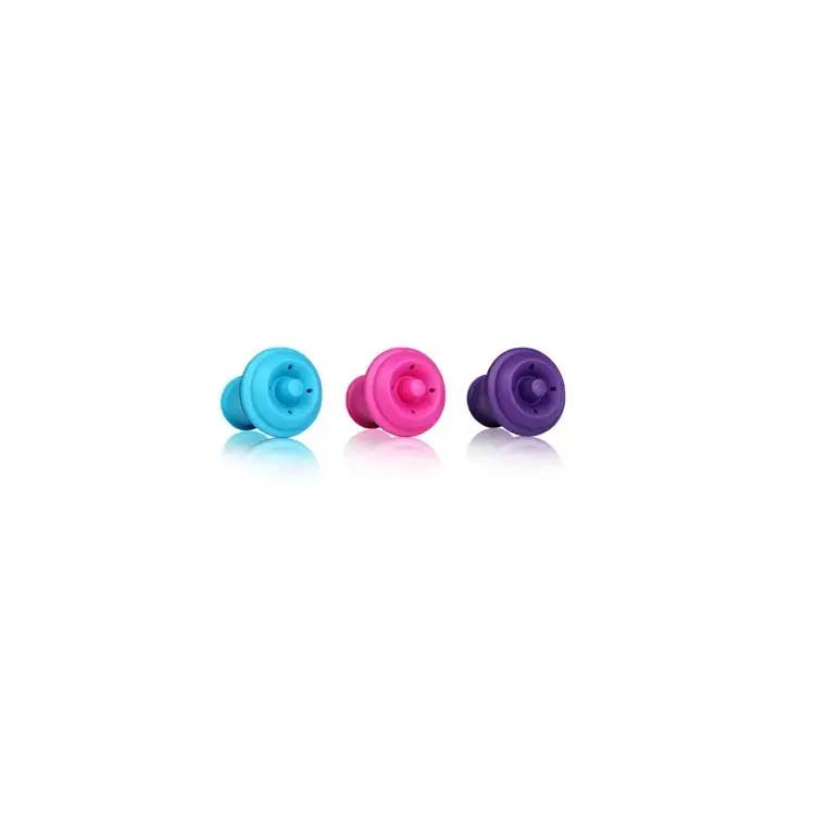 Jg 3 Rolhas Azul/rosa/lilas