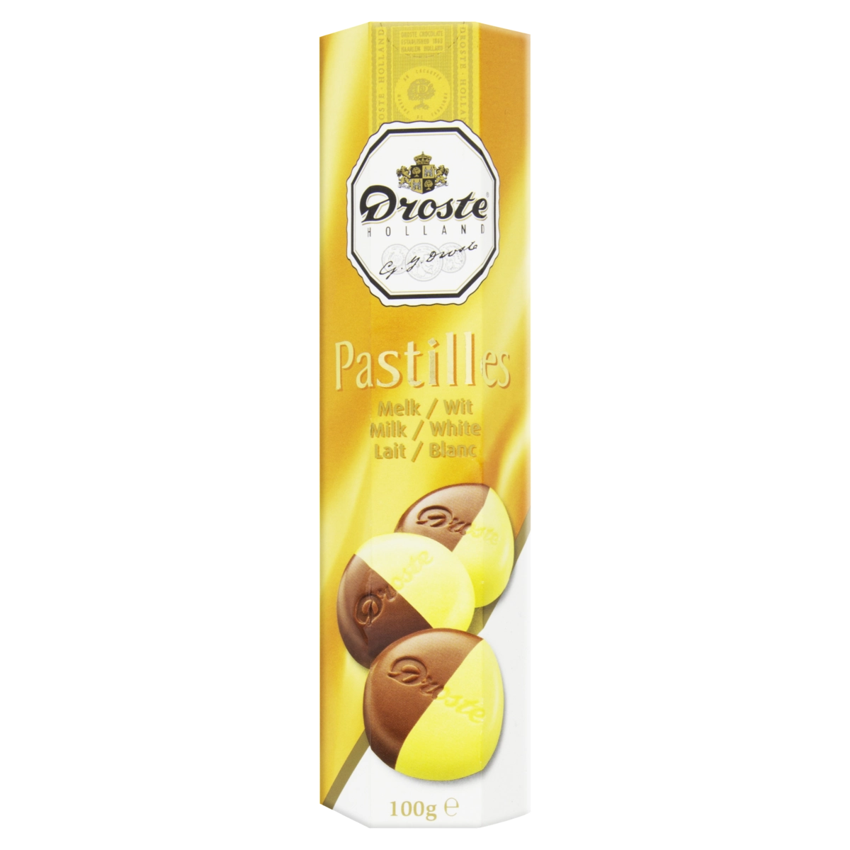 Chocolate Ao Leite E Branco Droste Holland Caixa 100g