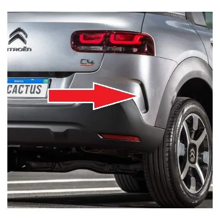 Moldura Para-Choque Traseiro CITROEN C4 Lado Direito - RUFATO 32542