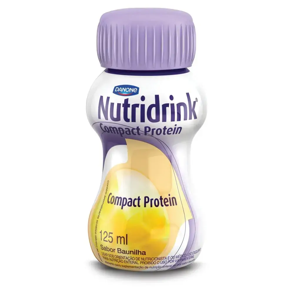 Nutridrink Compact Protein Sabor Baunilha Com 4 Unidades De 125ml