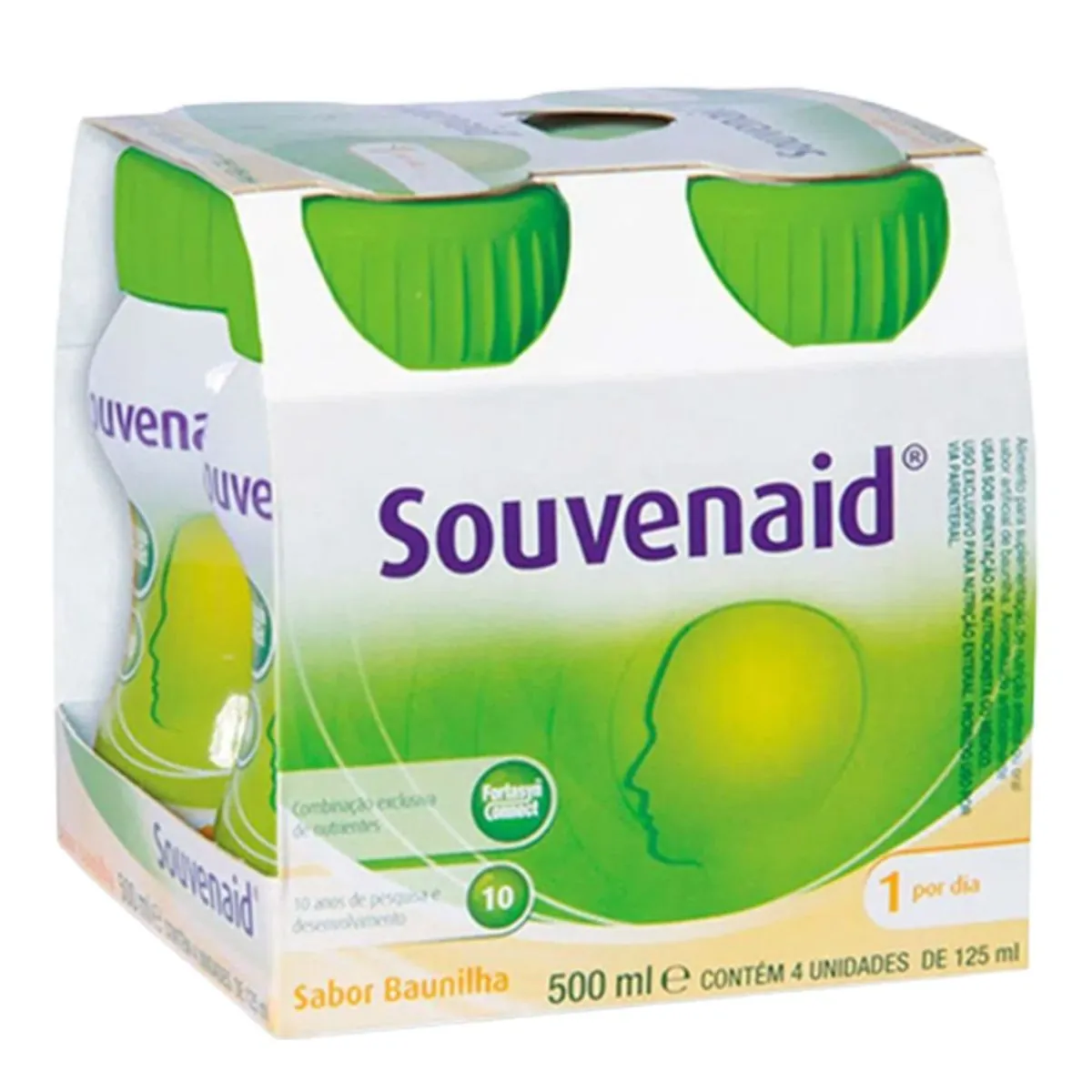 Reforço Nutricional Baunilha Souvenaid 500ml 4 Unidades