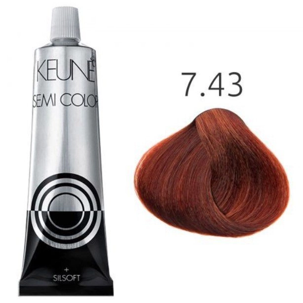 Tinta Color 7.43 Louro Medio Cobre Dourado 60ml Keune