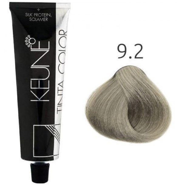 Tinta Color Silk Protein Solamer Hair Color 9.2 Very Light Pearl Blonde Keune