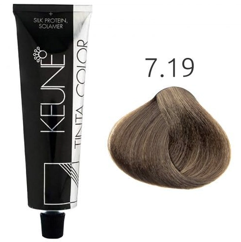 Tinta Color 7.19 Louro Medio Mate Keune
