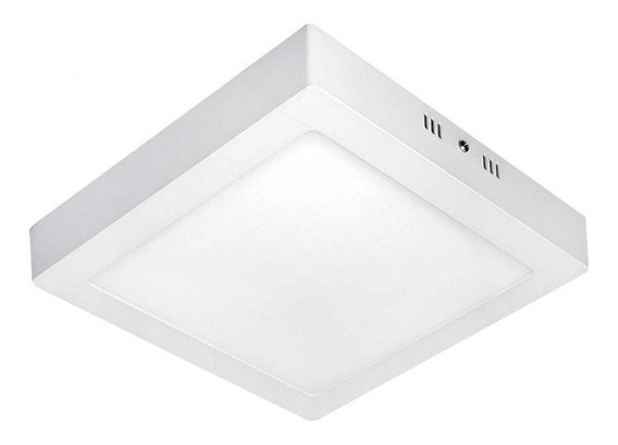 Painel Plafon De Sobrepor Quadrado Led 18w Amarelo Philips