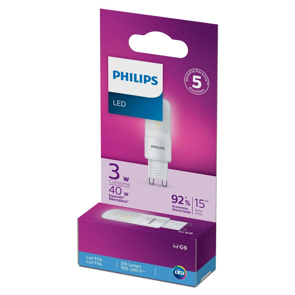 Lâmpada Led Philips Capsula 3w Branca 300 Lúmens Bv G9