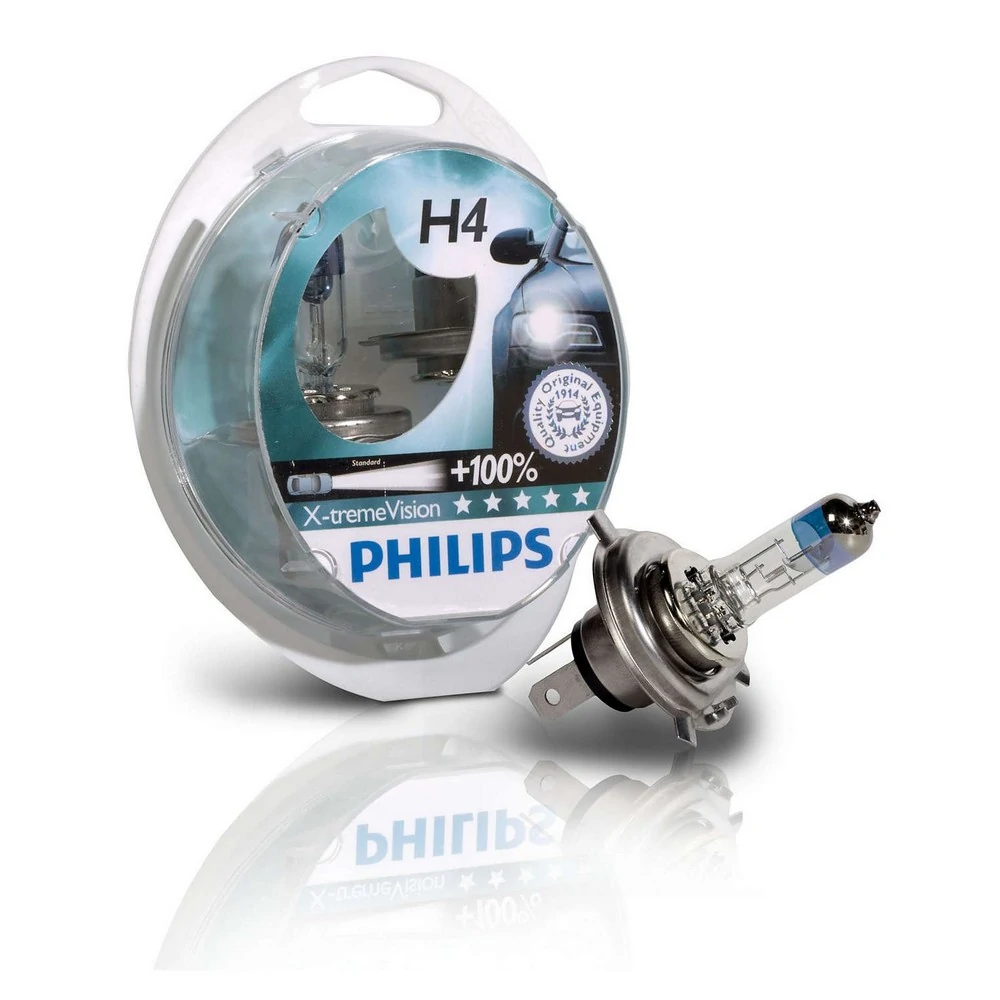 Lâmpada (Par) H4 60/55W 12V X-Treme Vision - PHILIPS 12342XVPS2