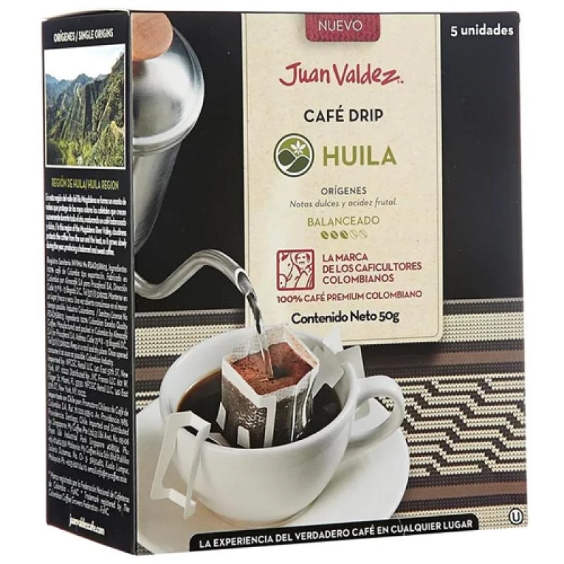 Cafe Drip Coffee Huila Juan Valdez 50g
