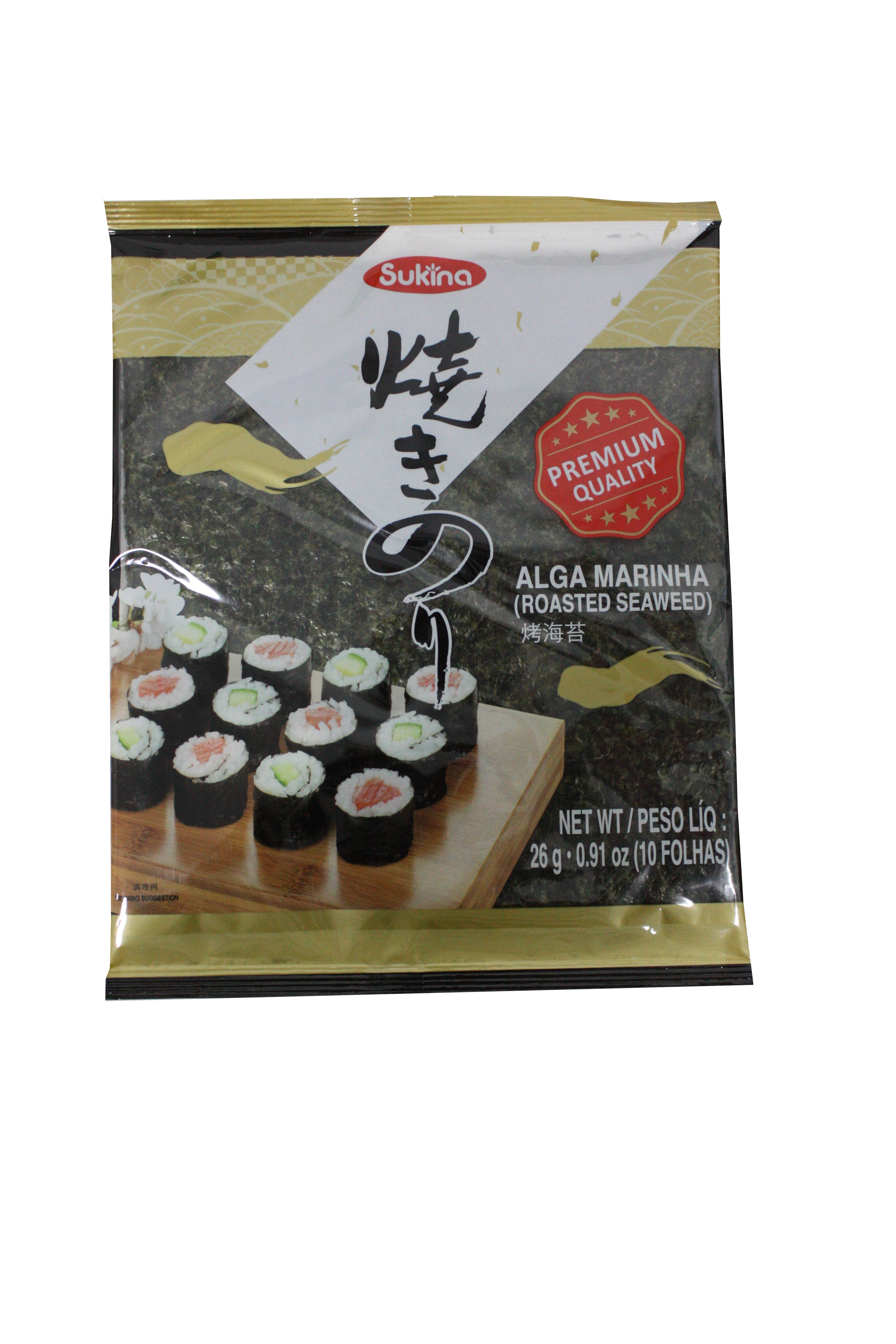 Nori Edomate 10fls Alga Marinha