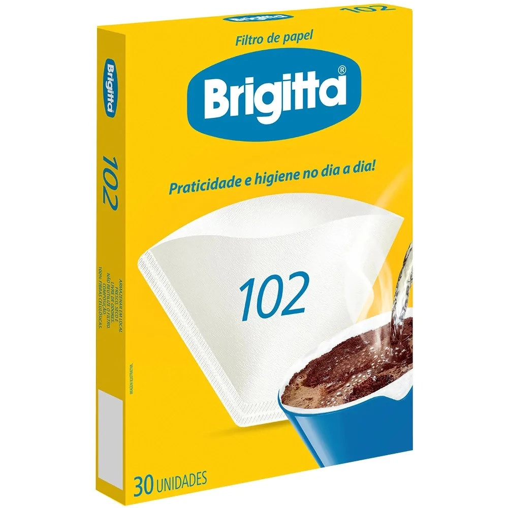 Filtro De Papel Brigitta 102 Caixa 30 Unidades