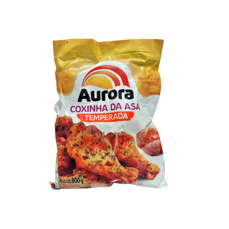 Cortes Temperados Cong De Frango Coxinha Da Asa Aurora 800g