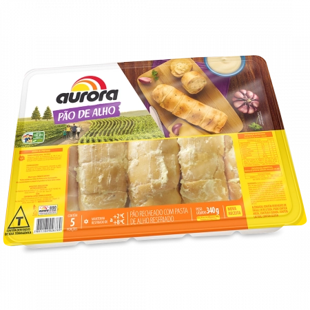 Pas Pao De Alho Aurora 340g Recheado